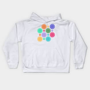 patterns Colorful Flowers Kids Hoodie